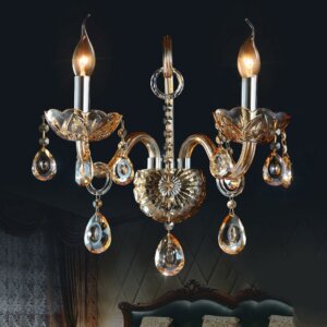 Amber Glass Tube Wall Lamp