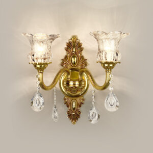 Copper Crystal LED Wall Lamp