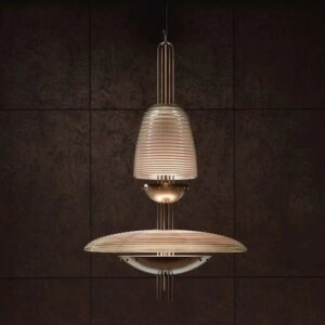Glass Copper Hardware Hanging Pendant Lamp