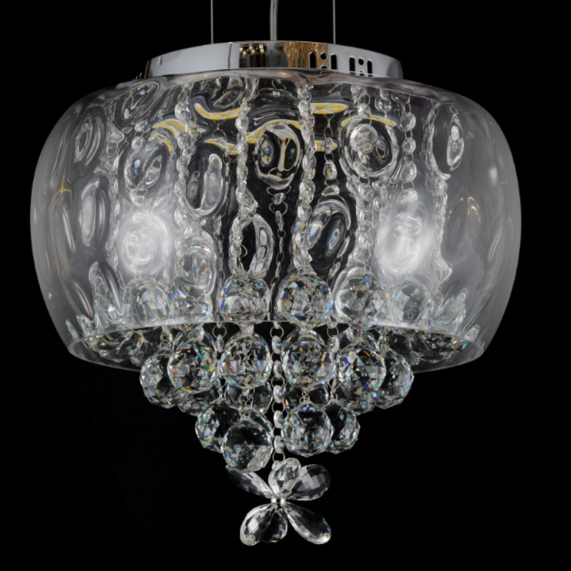 E14 Glass Crystal Pendant Lamp - 图片 2