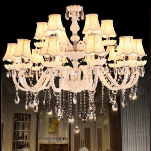 Retro Glass Crystal Candle Chandelier