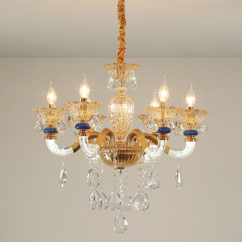 Large Crystal Glass Chandelier - 图片 2