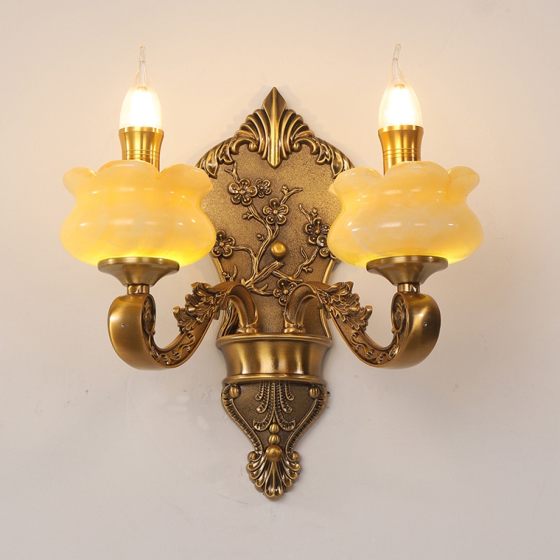 Zinc Alloy Glass Crystal Wall Lamp - 图片 2