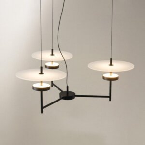 3 Heads Acrylic Iron Art Pendant Lamp