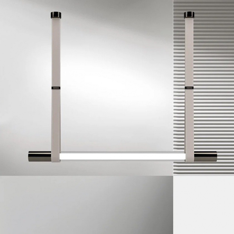 Aluminum Strip Glass LED Pendant Light - 图片 2