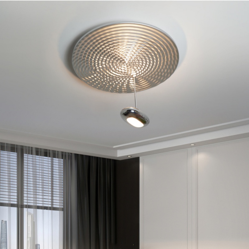 Art Gold Chrome Metal Pendant Light - 图片 2