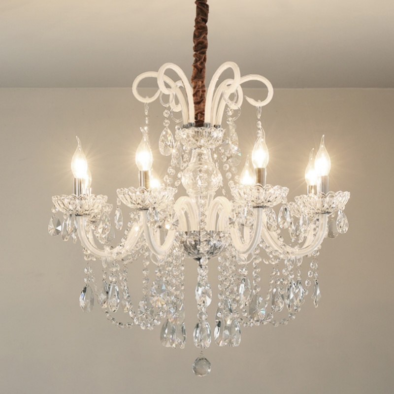 White Crystal Candle Chandelier - 图片 3