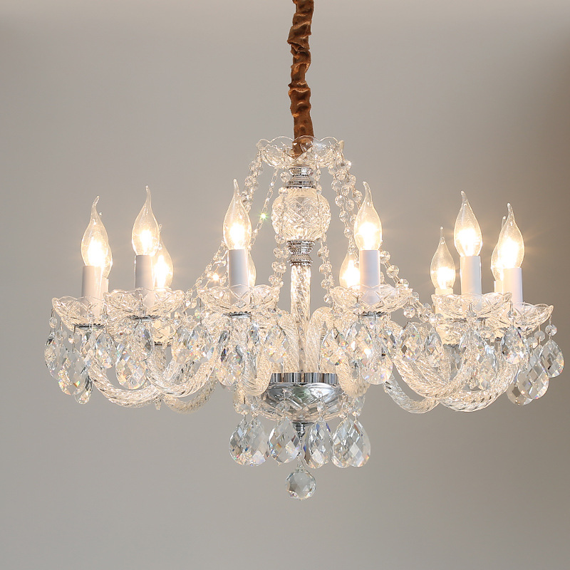K9 Crystal Clear Gold Chandelier - 图片 3