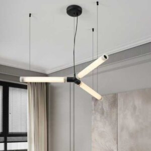 Black White Iron Acrylic Pendant Light