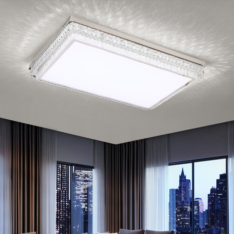 Chrome Crystal Acrylic Ceiling Lamp - 图片 3