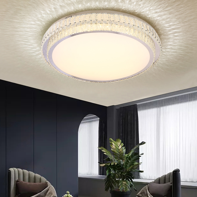 Chrome Crystal Acrylic Ceiling Lamp