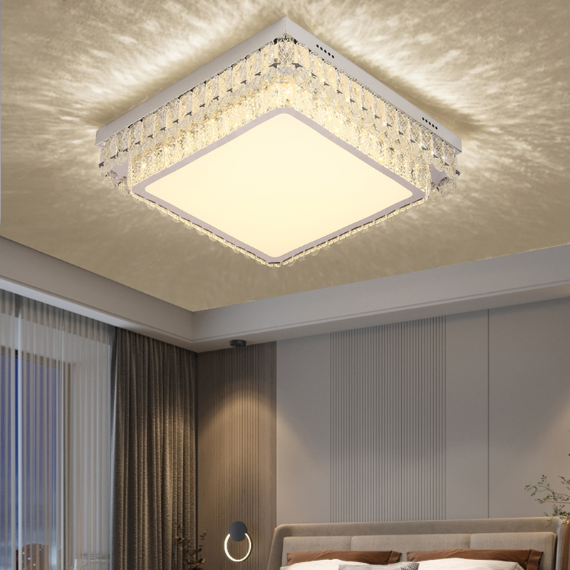 Chrome Crystal Acrylic Ceiling Lamp - 图片 5