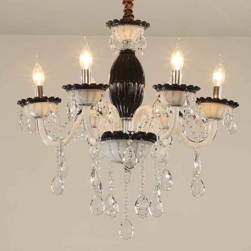Transparent Black Crystal Chandelier - 图片 4