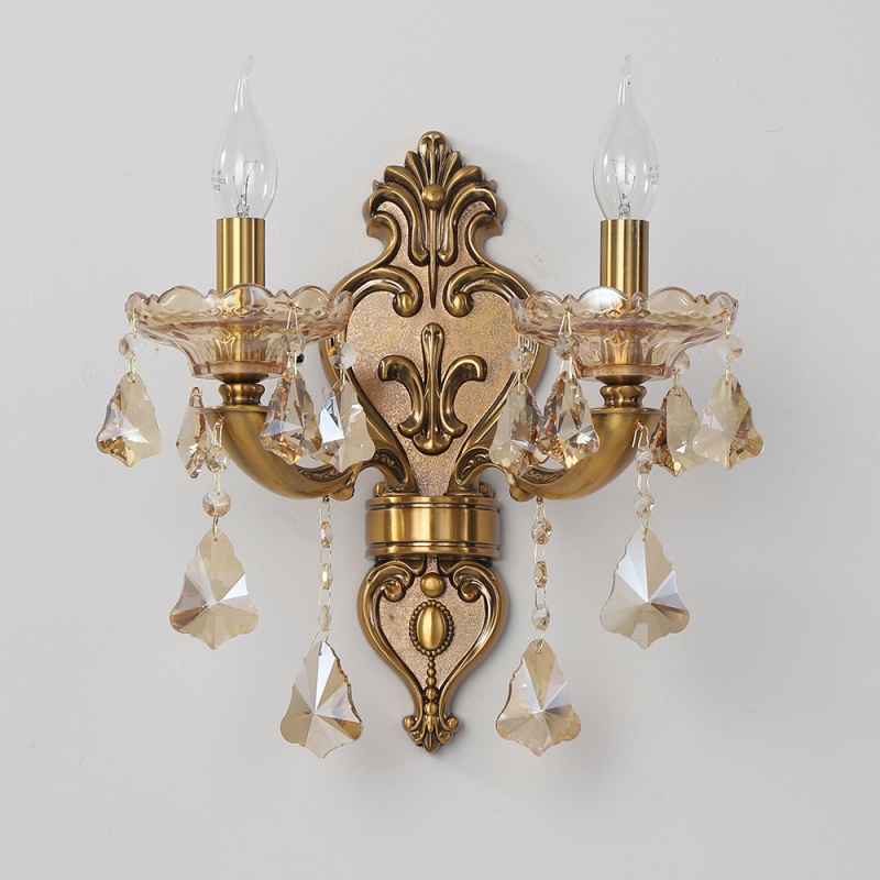 Zinc Alloy Glass Crystal Wall Lamp - 图片 4