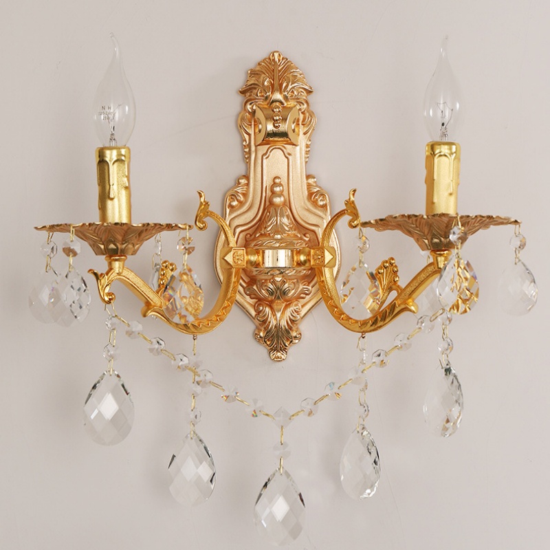 1-2 Heads Glass Crystal Wall Lamp - 图片 4