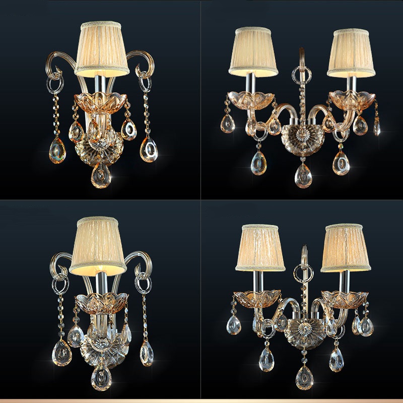 Amber Glass Tube Wall Lamp - 图片 4