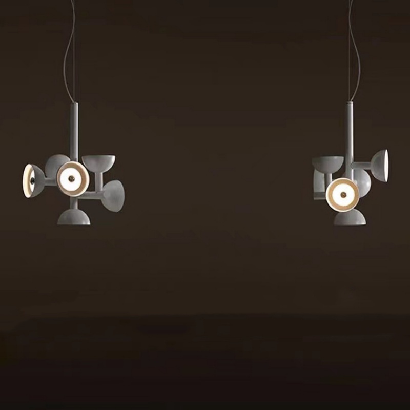 5-14 Heads Iron Acrylic Pendant Light - 图片 4