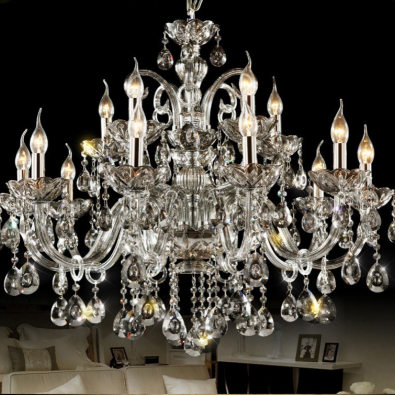 Grey Brown Amber Crystal Chandelier - 图片 5