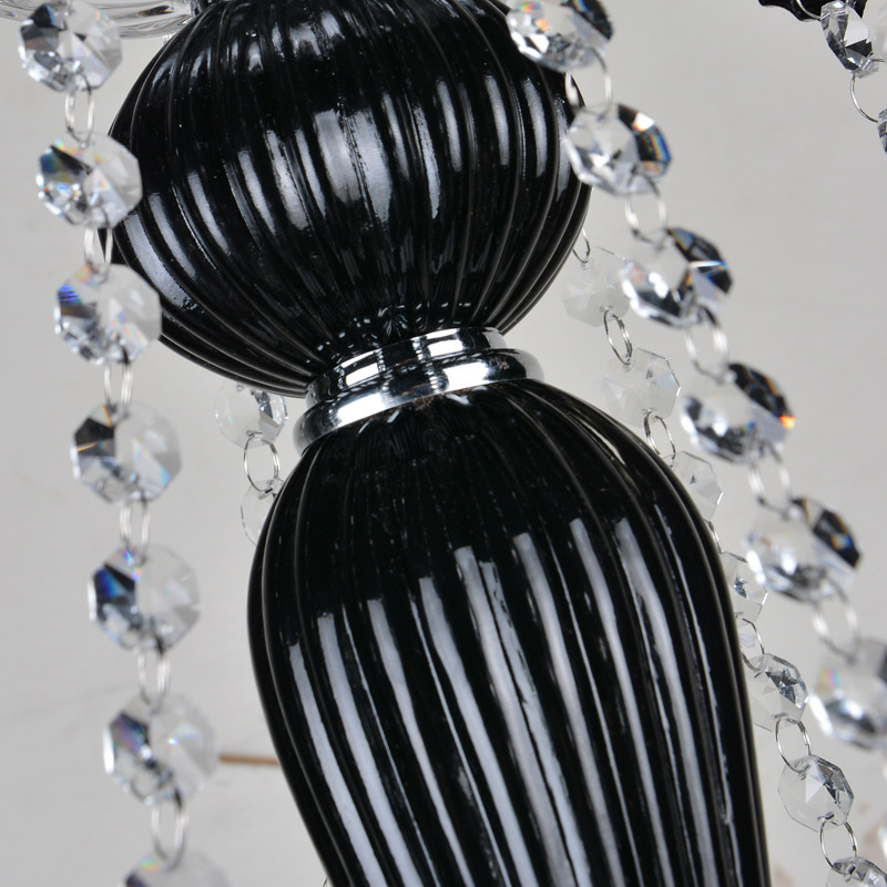 Black Crystal Glass Chandelier - 图片 5