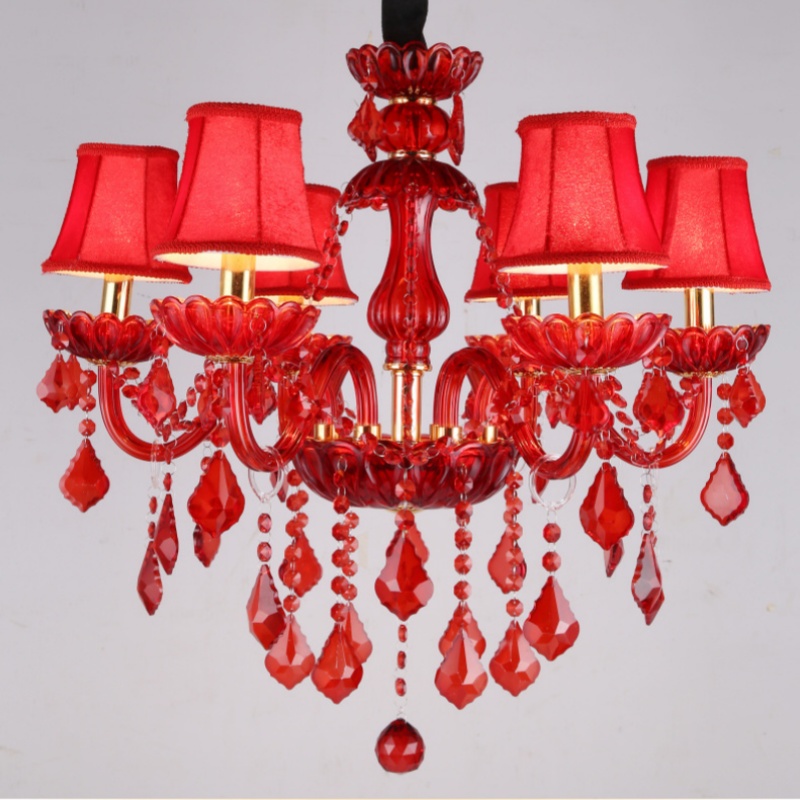 Red Candle Crystal Chandelier - 图片 5