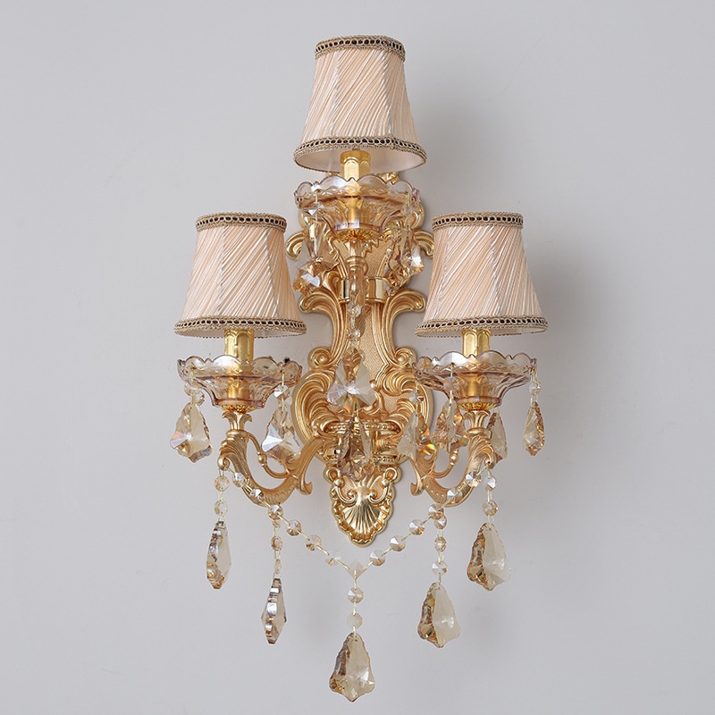 3 Heads Crystal Glass Tube Wall Light - 图片 5