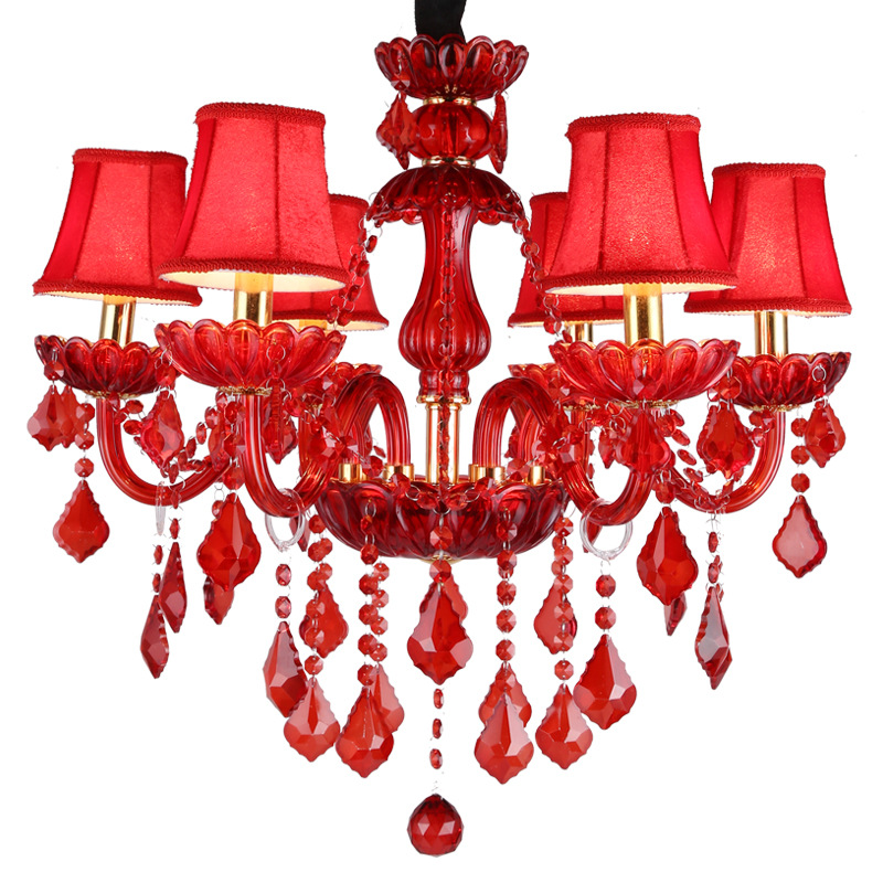 Red Candle Crystal Chandelier - 图片 6