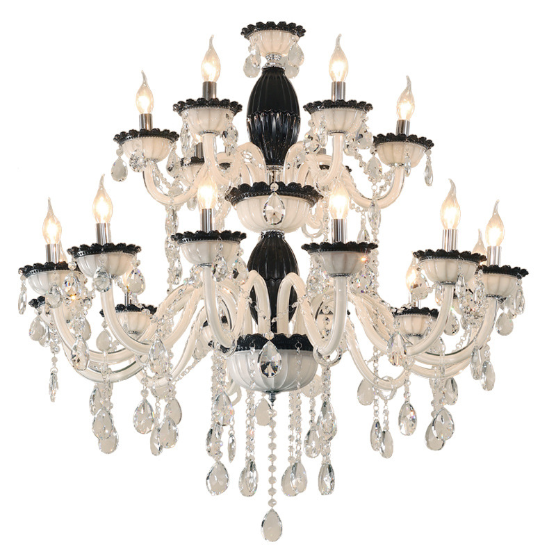 Transparent Black Crystal Chandelier - 图片 6