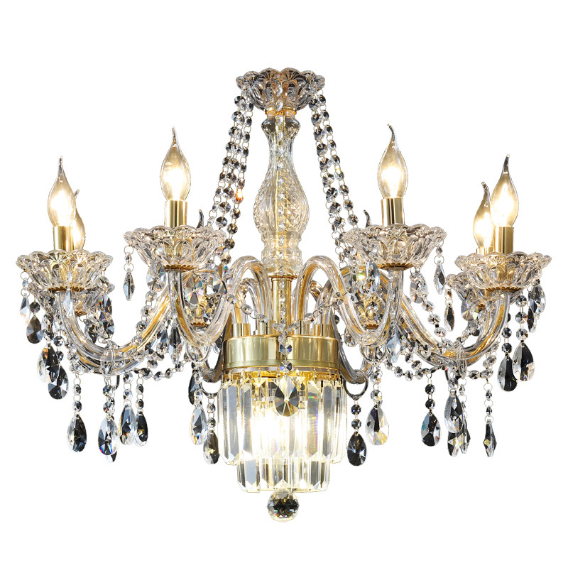 Transparent Gold Glass Chandelier - 图片 6