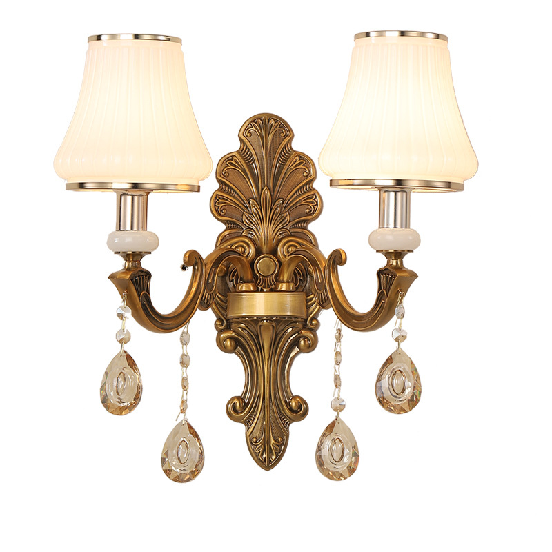 Zinc Alloy Glass Crystal Wall Lamp - 图片 6