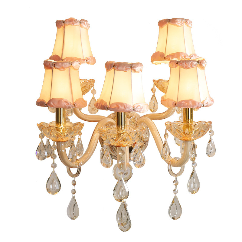 Champagne Glass Crystal Wall Lamp - 图片 6