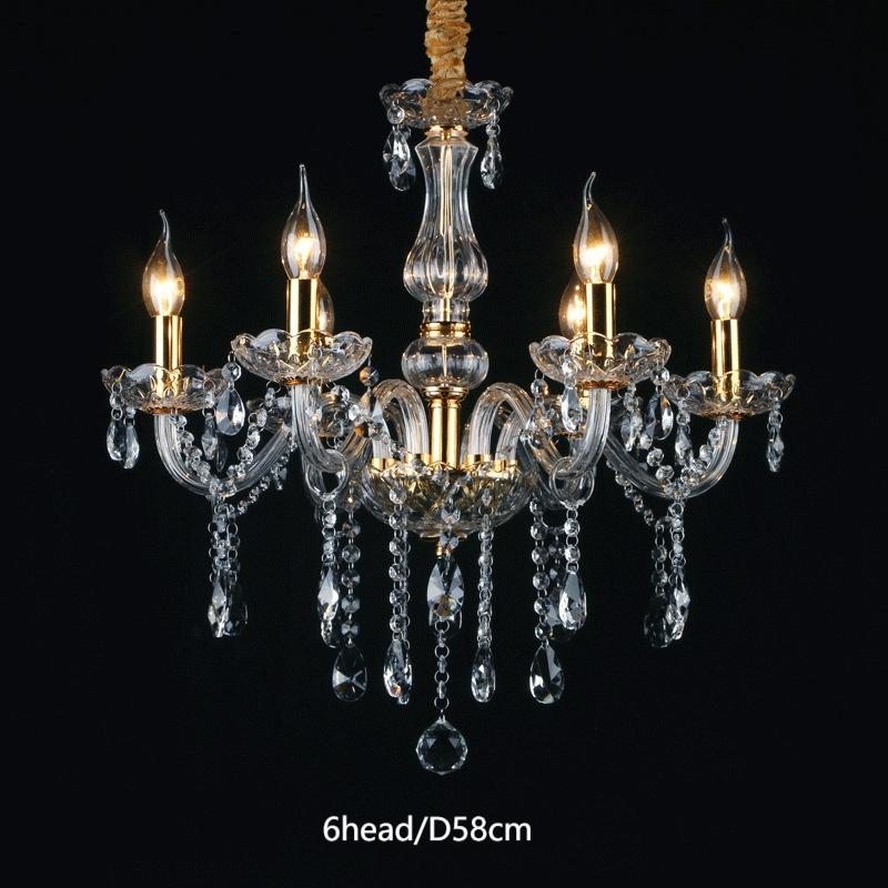 Gold Crystal Candle Chandelier - 图片 7