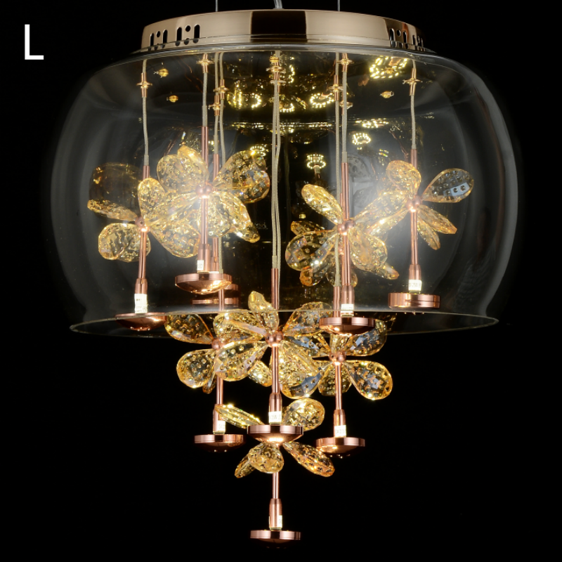 E14 Glass Crystal Pendant Lamp - 图片 18