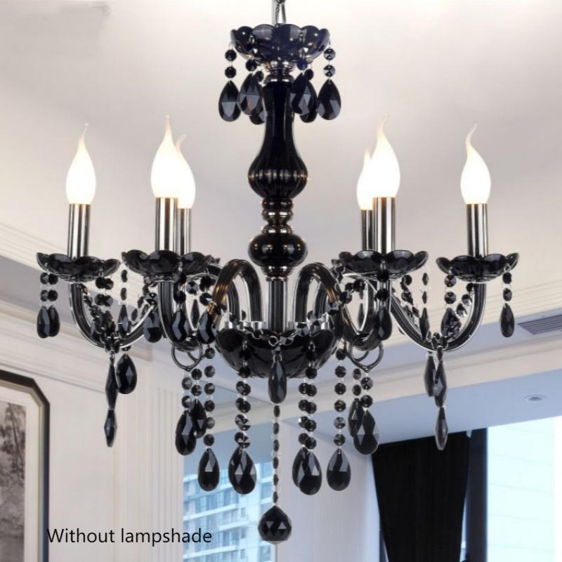Black Crystal Candle Chandelier - 图片 7