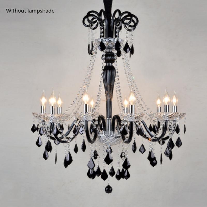 Black Crystal Glass Chandelier - 图片 7