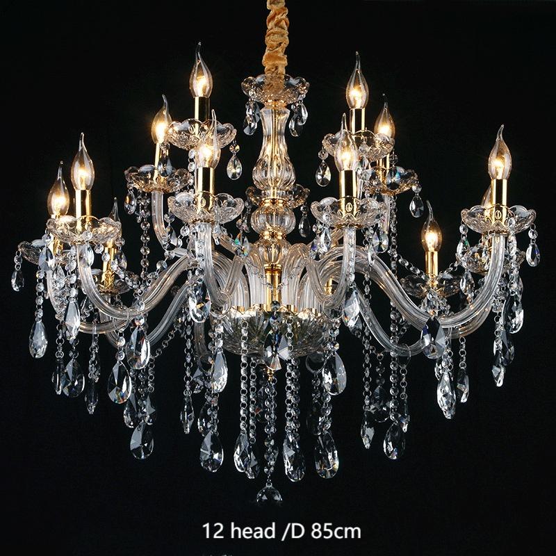 Gold Crystal Candle Chandelier - 图片 9