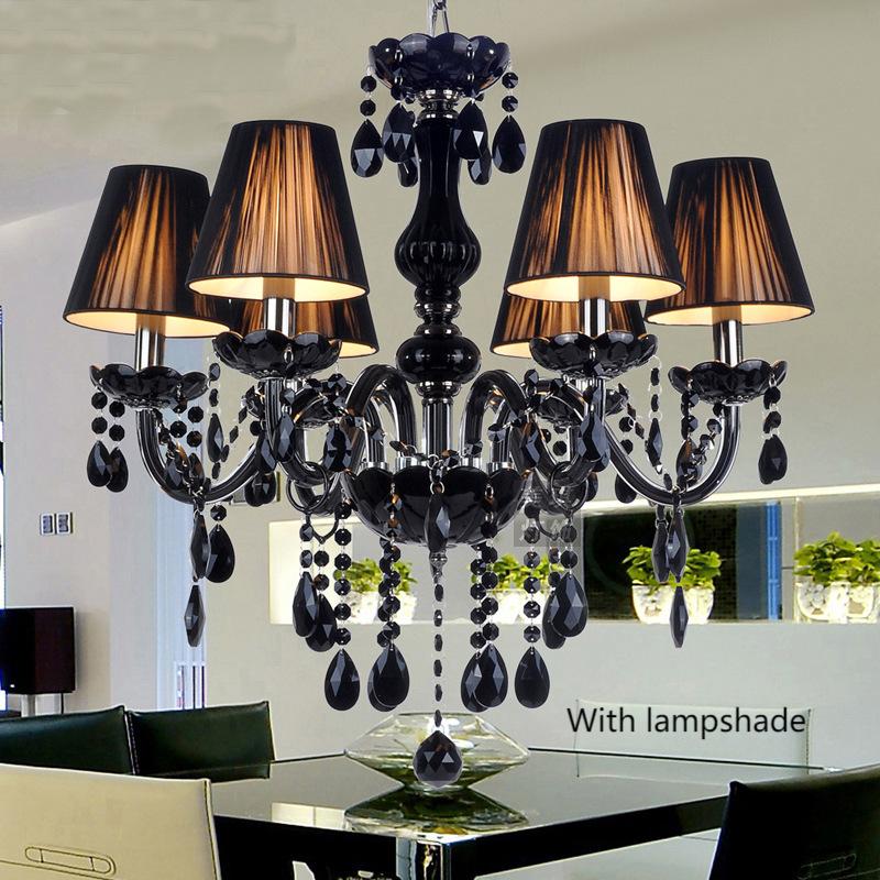 Black Crystal Candle Chandelier - 图片 8