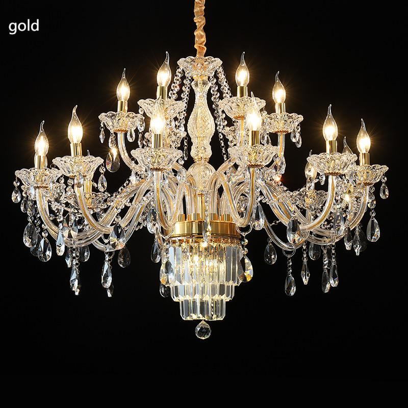 Transparent Gold Glass Chandelier - 图片 7